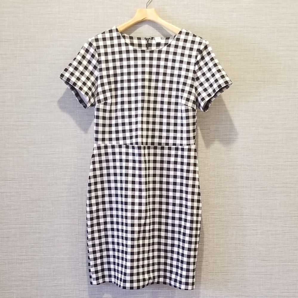 Old Navy Black and White Checkered Dress